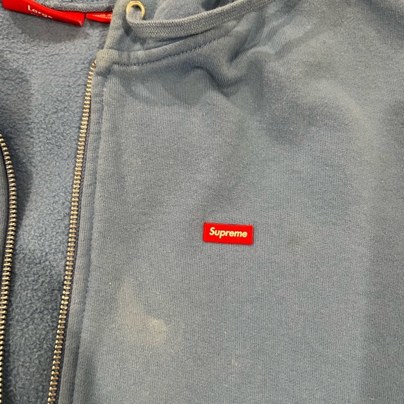 Supreme blue zip hoodie - Picture 3 of 3